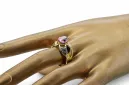 14 Karat Gelbgold Amethyst Ring Vintage Schmuck vrc135y
